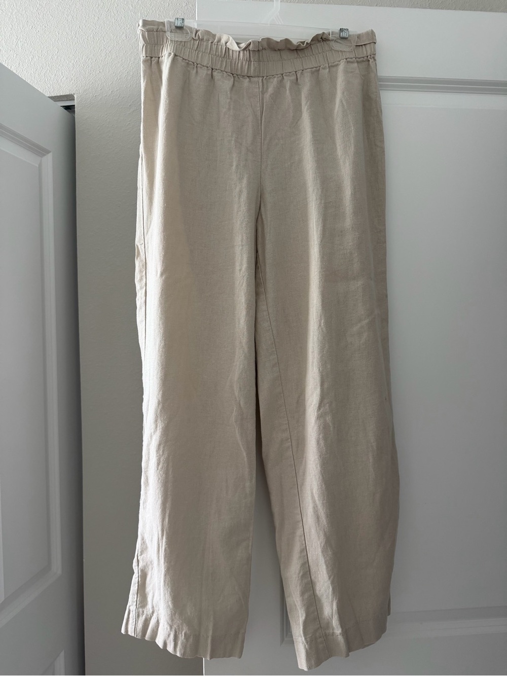 Women’s Nine West Linen Blend Minimalist Fisherman Relaxed Pants